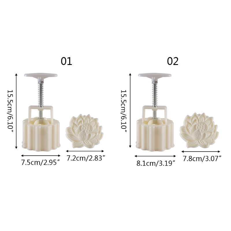 be❀  Mooncake Mold 125/150g Hand Press Cookie Cutters Pastry Tool Moon Cake Maker
