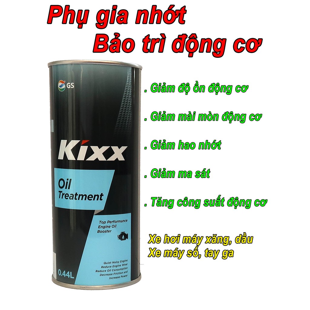 Phụ gia nhớt Kixx Oil Treatment tăng hiệu suất động cơ cao cấp nhập khẩu (0.44L)