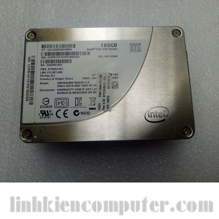 Ổ Cứng Intel® SSD 320 Series 160GB 2.5inch SATA 3