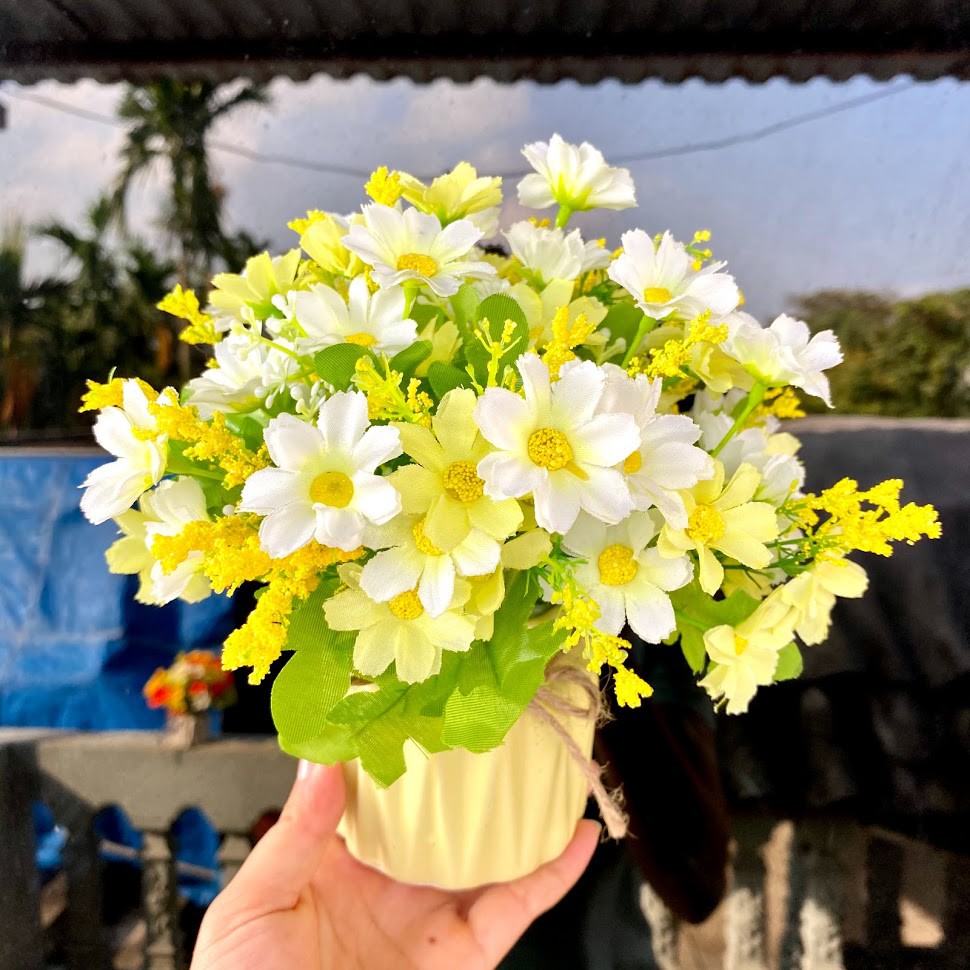 Hoa Cánh Bướm - Chùm 25-30 bông rực rỡ sắc màu  - Hoa giả giá sỉ tốt nhất thị trường