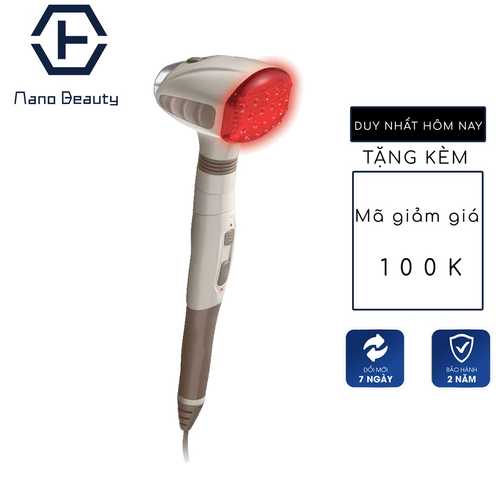 Máy massage cầm tay 2 đầu kèm nhiệt Homedics HHP-230 bảo hành chính hãng 2 Năm
