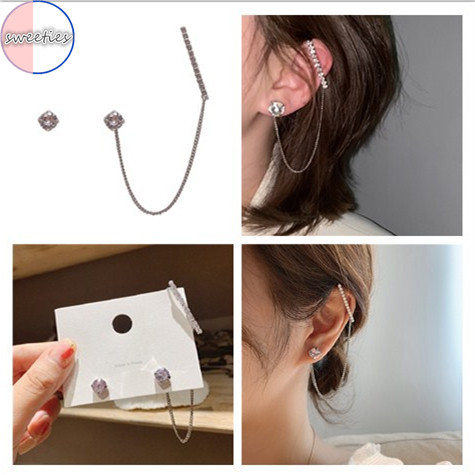 Khuyên tai dạng chuỗi dài phong cách Hàn Quốc dành cho nữ