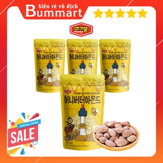 [Combo] 4 Gói Hạnh Nhân Tẩm Bơ Mật Ong Murgerbon Hàn Quốc 200g