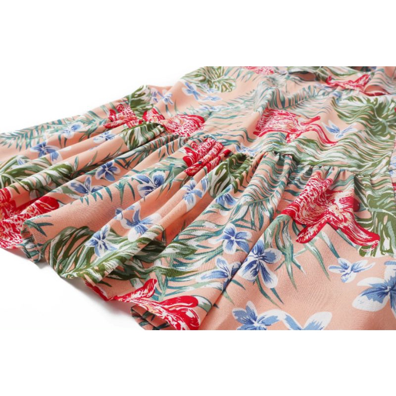 Đầm midi hoa Iris