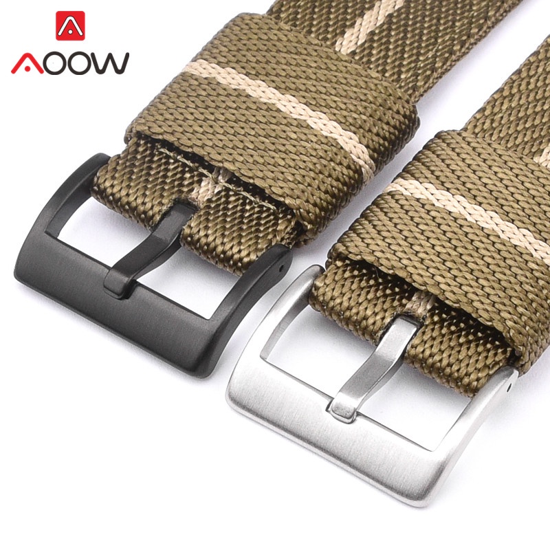 Dây Đeo Bằng Sợi Nylon 18mm 20mm 22mm Cho Đồng Hồ Samsung S3 Huawei Watch GT 2 46mm Seiko