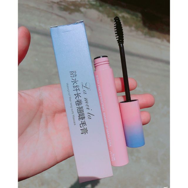 Mascara làm dày và dài mi Lameila xanh hồng