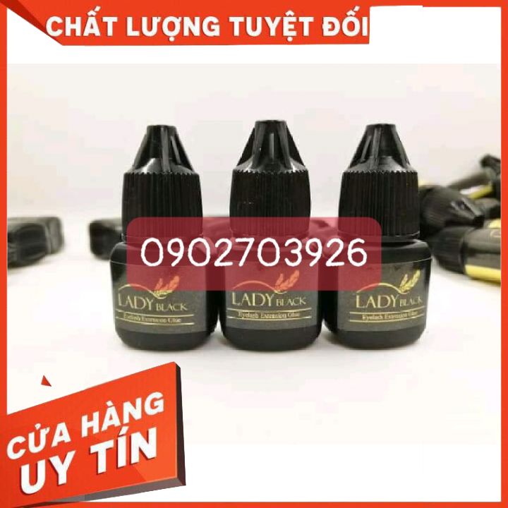 Keo Nối Mi Lady Black 5ml Chính Hãng Nhập Khẩu(hàng chuẩn loại 1)keo nối mi nhanh khô chẵ bền _giúp bạn có hàng mi quyế