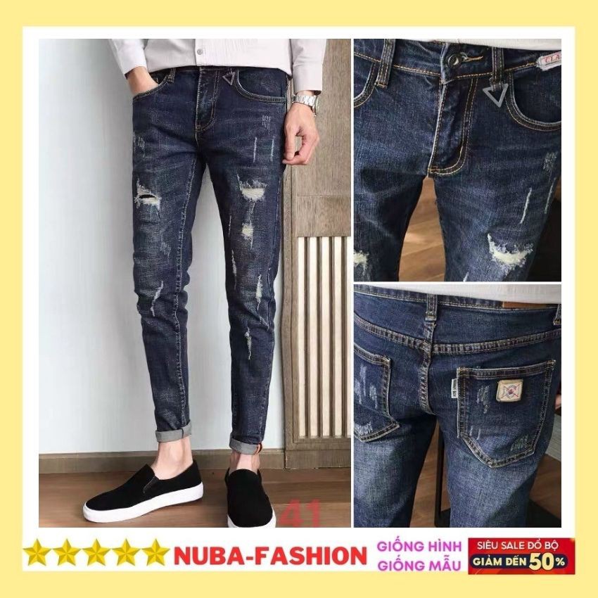 Quần jean nam rách cao cấp hàn quốc đẹp giá rẻ,quần bò TCS 42 | BigBuy360 - bigbuy360.vn