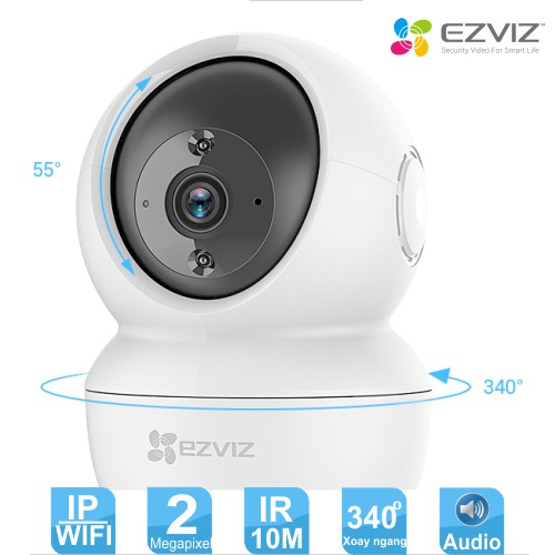 Camera 2M IP Wifi Ngoài Trời Hikvision EZVIZ C6N BAN ĐÊM (CHÍNH HÃNG)