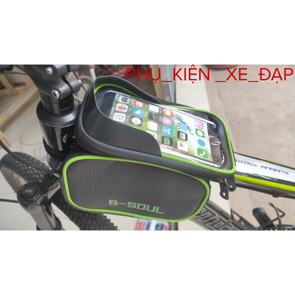 Túi treo khung xe đạp Bsoul 3 ngăn cao cấp