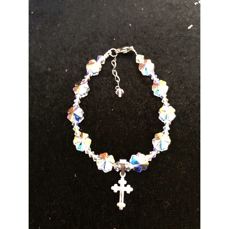 Vòng Tay Cỏ 4 Lá 8ly-Chuỗi 10 Kinh Phale Áo