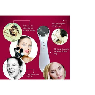 Máy massage mặt bằng ion dưỡng trắng da