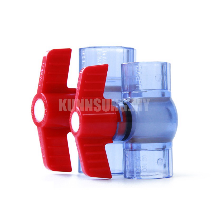 1 Van PVC Trong Suốt 20/25/32mm Cho Ống Nước Bể Cá