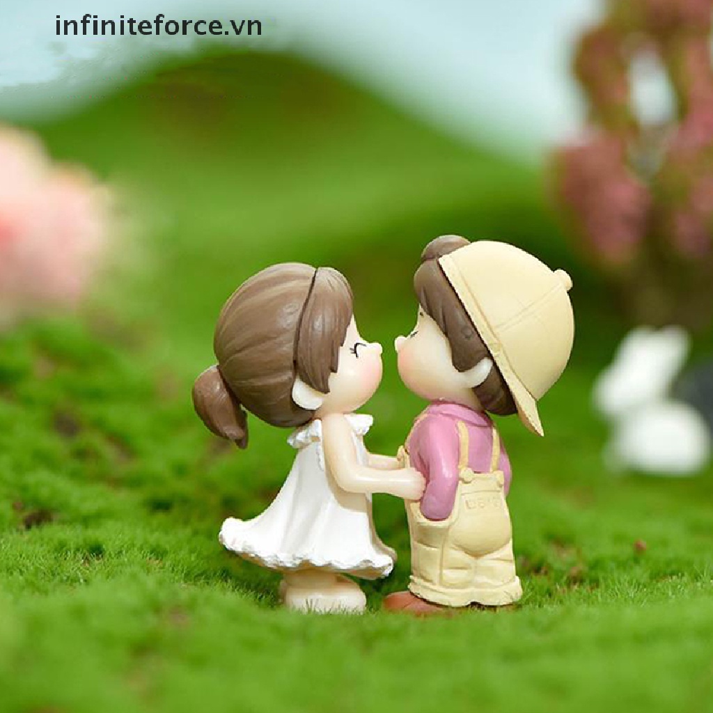 1 Cặp Tượng Đôi Nhảy Múa Dùng Trang Trí Nhà Búp Bê