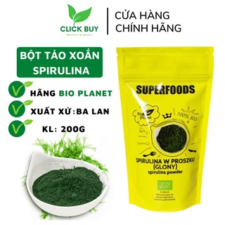 Bột tảo xoắn nguyên chất spirulina hữu cơ 200g nhập khẩu Ba Lan [ Cung ứng sỉ giá tốt ]