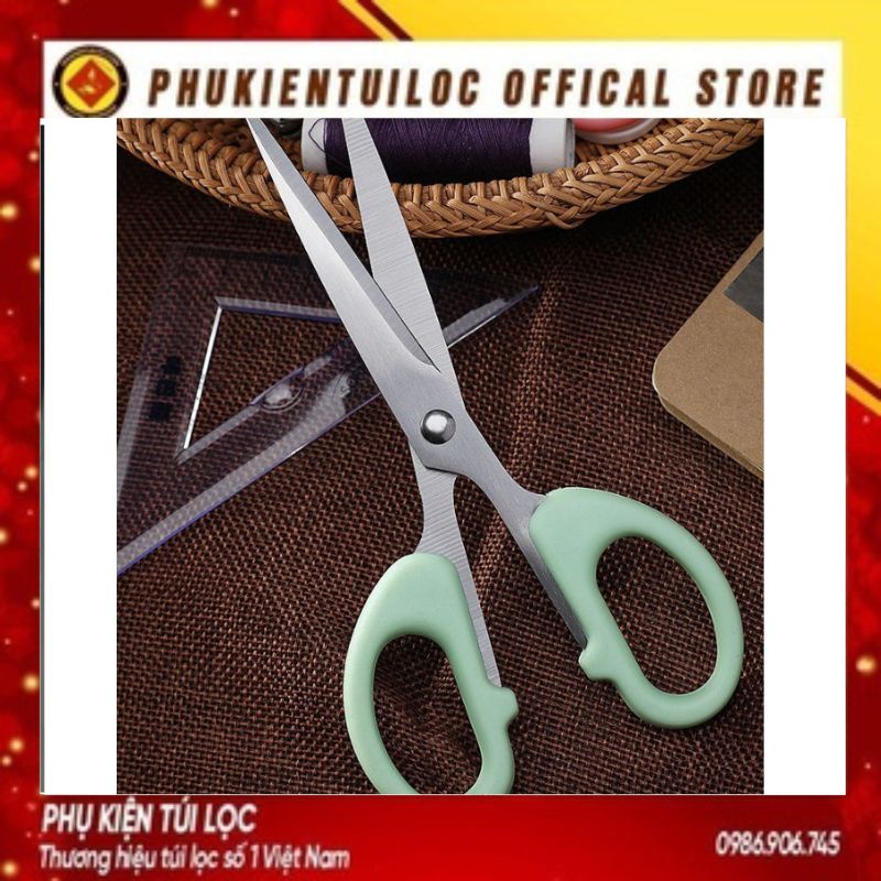 Kéo Cắt Văn Phòng Lưỡi Thép Không Gỉ 12 - 16 Cm - Kéo Cắt Giấy Thủ Công Hàng Cao Cấp (Vỉ Nhựa Đẹp)- Phukientuiloc.com