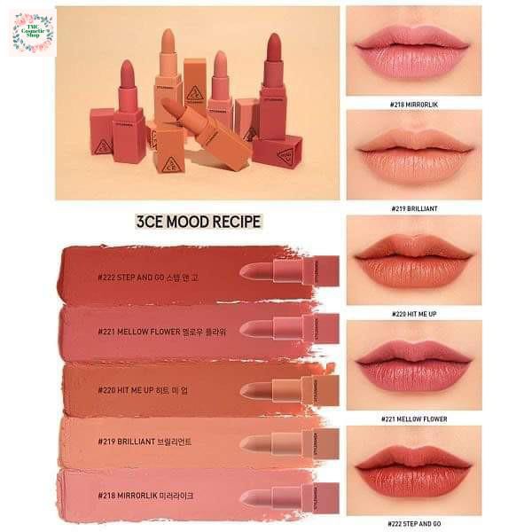 Son 3CE Mood Recipe Matte Lip Color đẹp xuất sắc | BigBuy360 - bigbuy360.vn