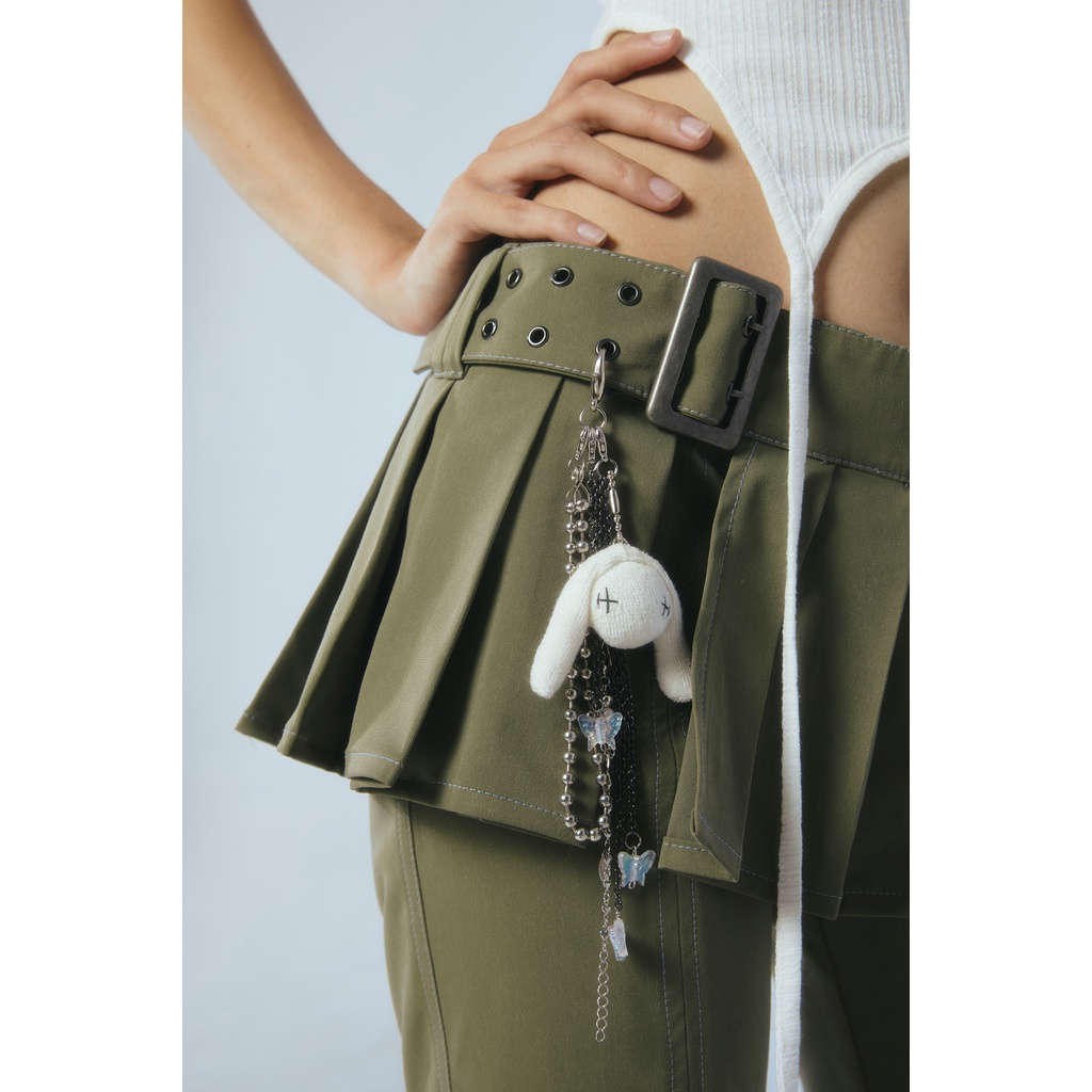 MAGMA PANTS - quần váy khaki kèm charm