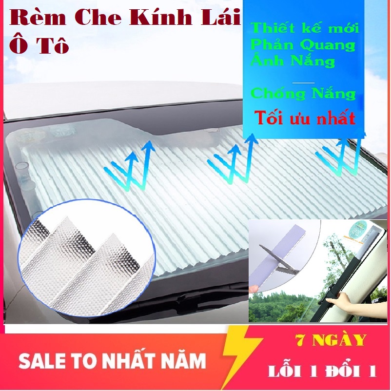 Rèm Che Nắng Kính Lái Ô Tô, xe hơi đa năng có thể điều chỉnh kích thước