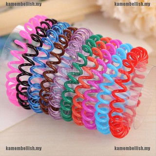 Set 10 dây buộc tóc lò xo co giãn