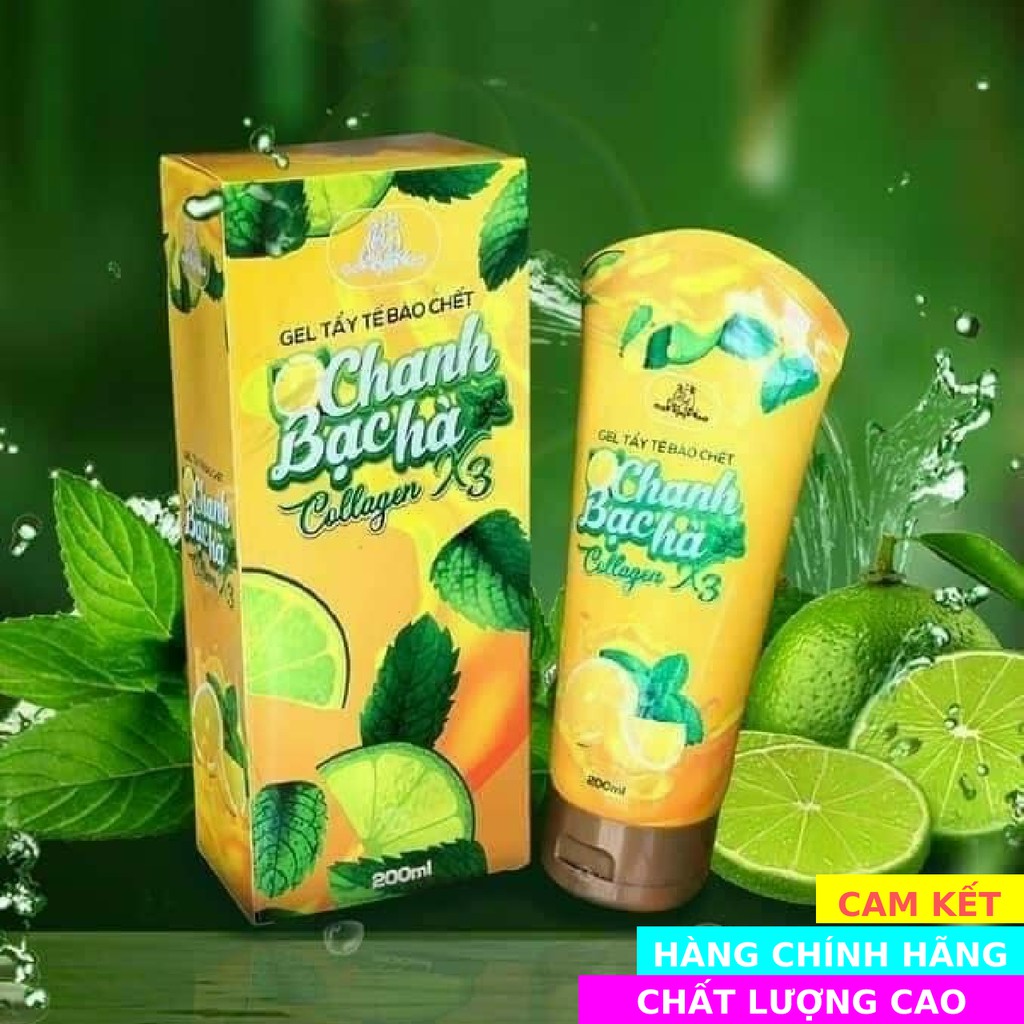 [CAM KẾT CHẤT LƯỢNG] - Gel tẩy tế bào chết Chanh Bạc Hà Collagen x3 Mỹ Phẩm Đông Anh | BigBuy360 - bigbuy360.vn
