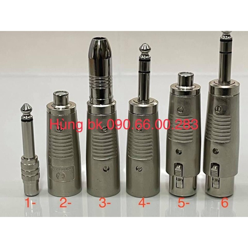 Jack canon đực cái chuyển đầu 6ly hoặc AV