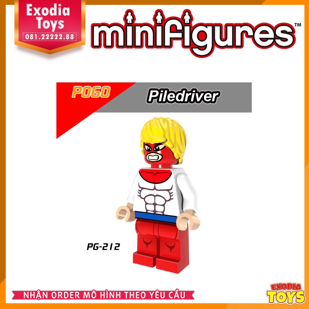 Xếp hình Minifigure nhân vật siêu anh hùng Marvel và DC Comics - Đồ Chơi Lắp Ghép Sáng Tạo - POGO 8058