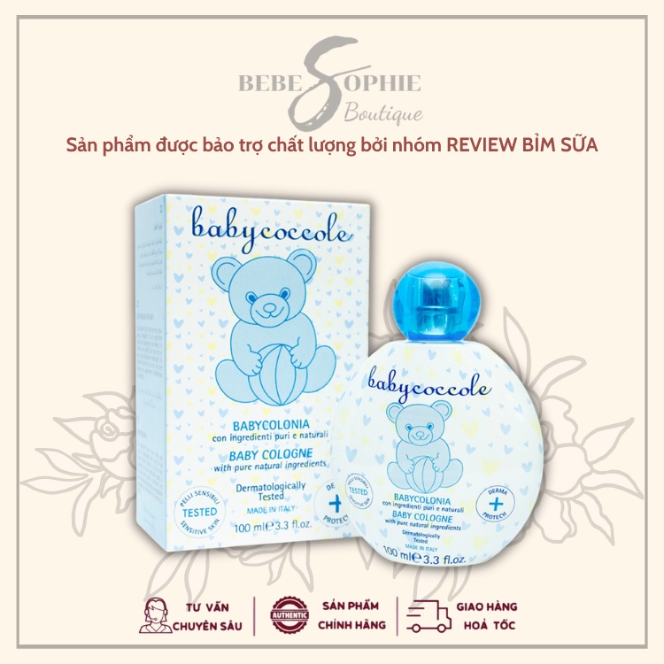 Nước hoa cho bé Babycoccole 0M+ an toàn cho trẻ sơ sinh & em bé chiết xuất