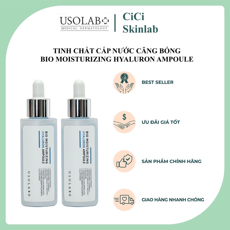 Serum HA căng bóng Bio Moisturizing Hyaluron Ampoule Usolab