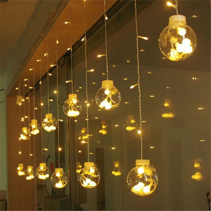 DÂY ĐÈN LED TRANG TRÍ BÓNG TRÒN SANG TRỌNG (MÀU VÀNG) | BigBuy360 - bigbuy360.vn