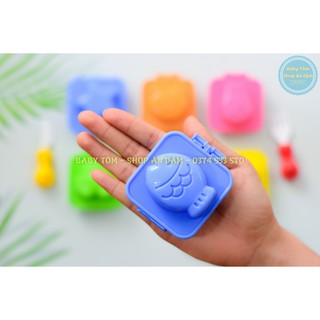 1 Khuôn cơm bento Nhật,khuôn đậu hũ cho bé ăn dặm NPP Baby Tôm