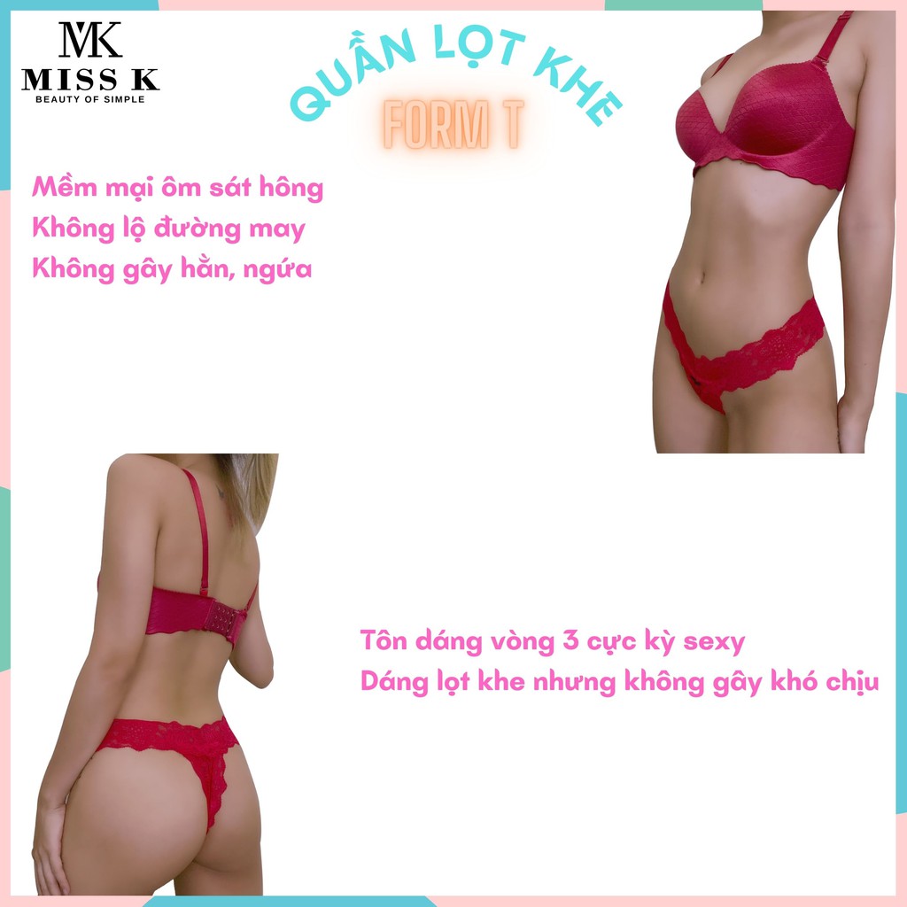 Quần lót ren Beauty Lady form T lọt khe Miss K