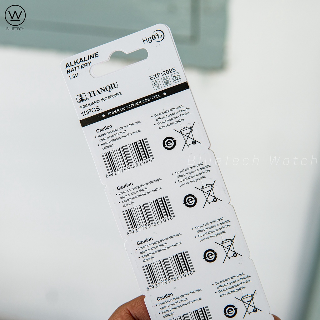 Pin đồng hồ AG4 / SR626SW / LR626 / 377 - Vỉ 10 viên