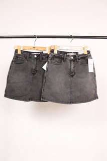 Váy quần jean xám giãn bigsize