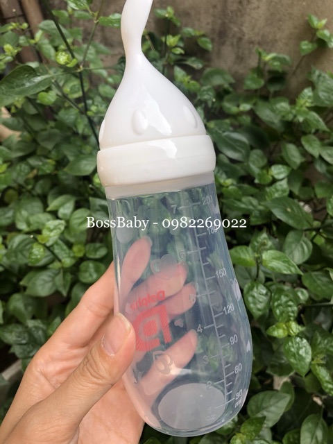 Bình tập ăn silicone cao cấp Dolphin 200ml