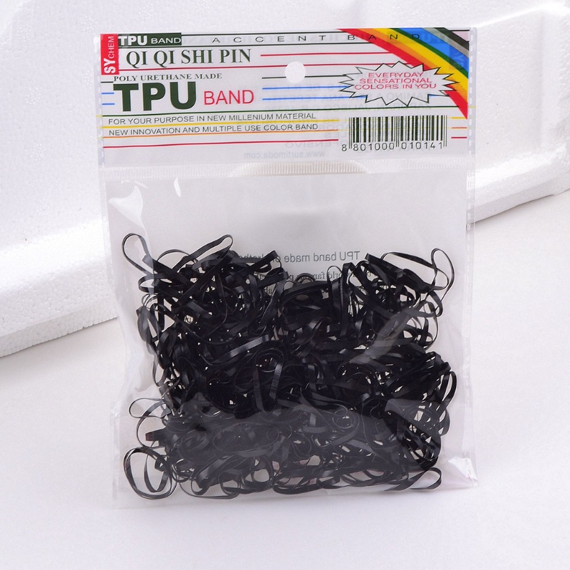Set 300 Dây Buộc Tóc Chất Liệu Cao Su TPU Co Giãn Cho Nữ Giá Đỡ