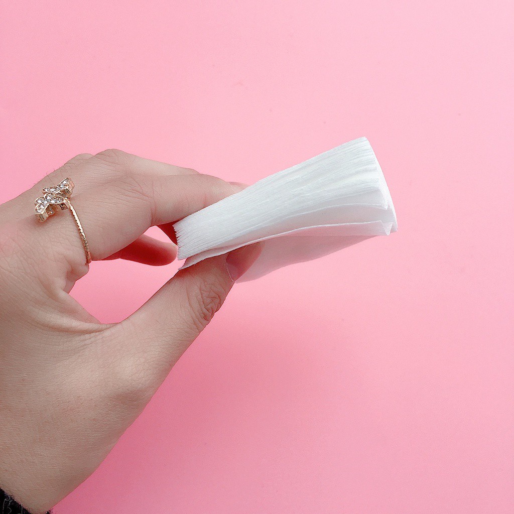 [Hàng mới về] Set 25 miếng bông tẩy trang họa tiết chân gấu dễ thương