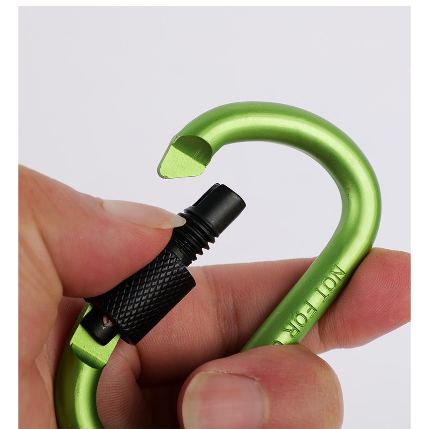 [CHỌN MÀU THEO SỞ THÍCH] Móc khóa Carabiner hình chữ D bằng hợp kim nhôm, móc khóa du lịch đa năng nhiều màu sắc.