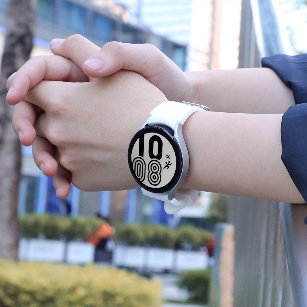 Dây Đeo Thay Thế 20mm Bằng Silicon 46mm 42mm Cho Đồng Hồ Samsung Galaxy Watch 4 40mm 44mm