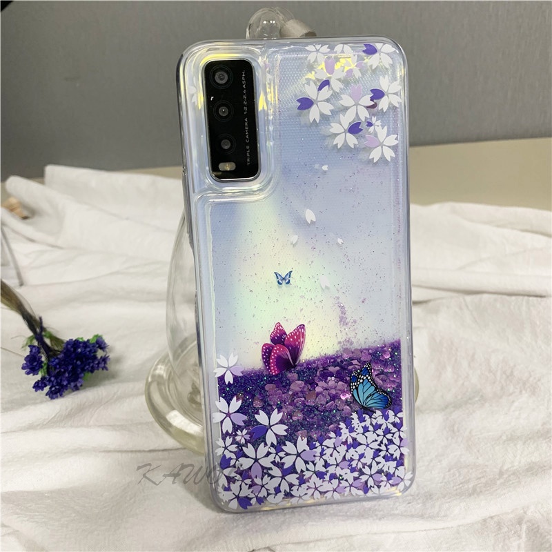 Ốp Lưng Kim Tuyến Nước Hình Hoa Bồ Công Anh Cho Vivo Y20 Y12S Y20i Y21 Y33S Y21T Y50 V20 SE Y15S V19 V21 Y51 2020
