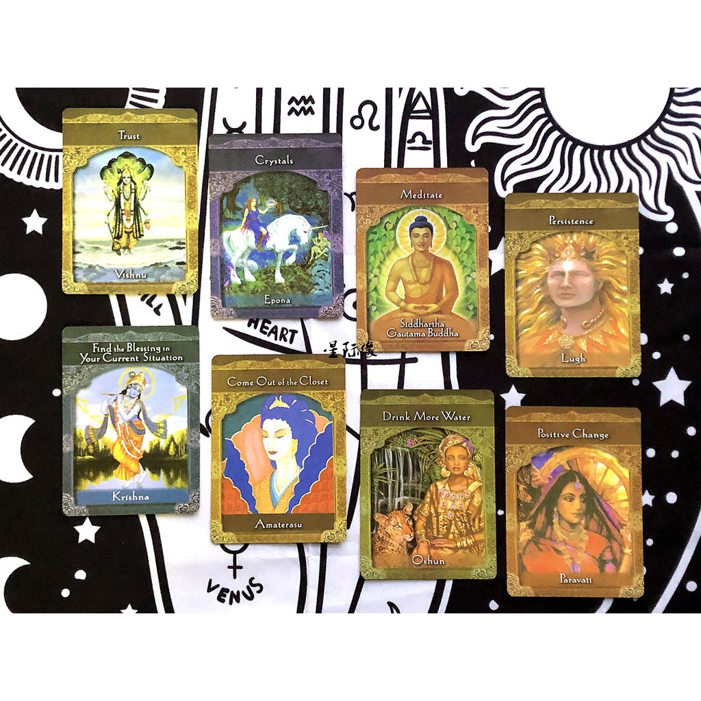 Combo Bộ Bài Bói Tarot Bói Ascended Masters Oracle H9 New và Khăn Trải Bàn Tarot