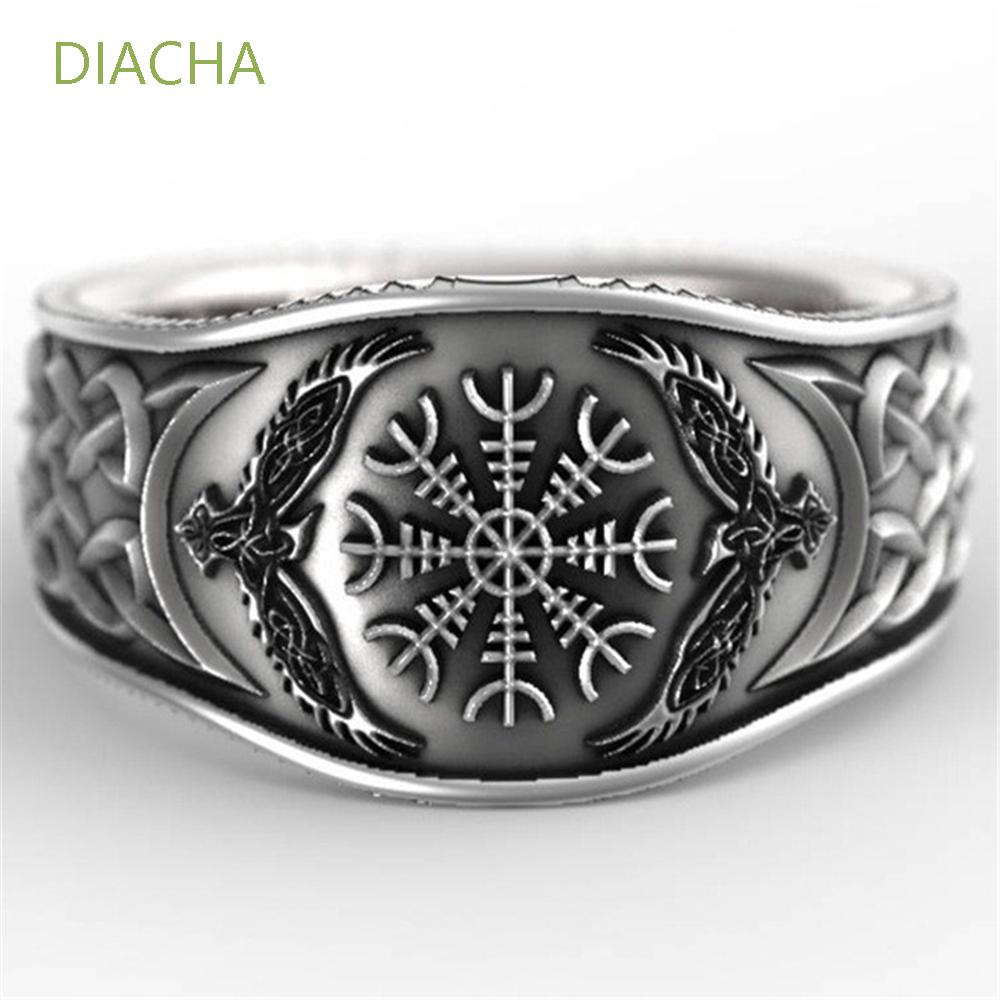 DIACHA Biker Eagle Compass Vintage Gothic Viking Celtic Band Rings