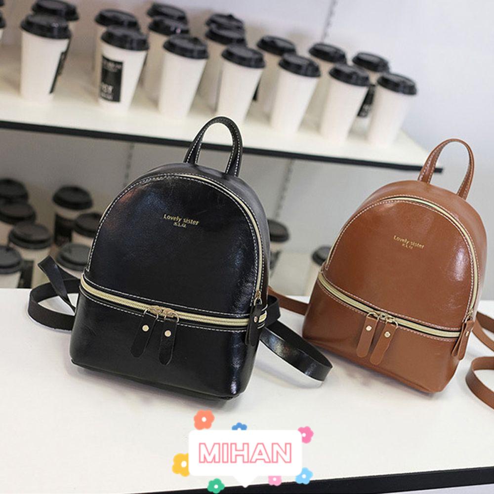 Ba Lô Da PU Cỡ Nhỏ Thiết Kế Đơn Giản MIHAN1 Cho Nữ