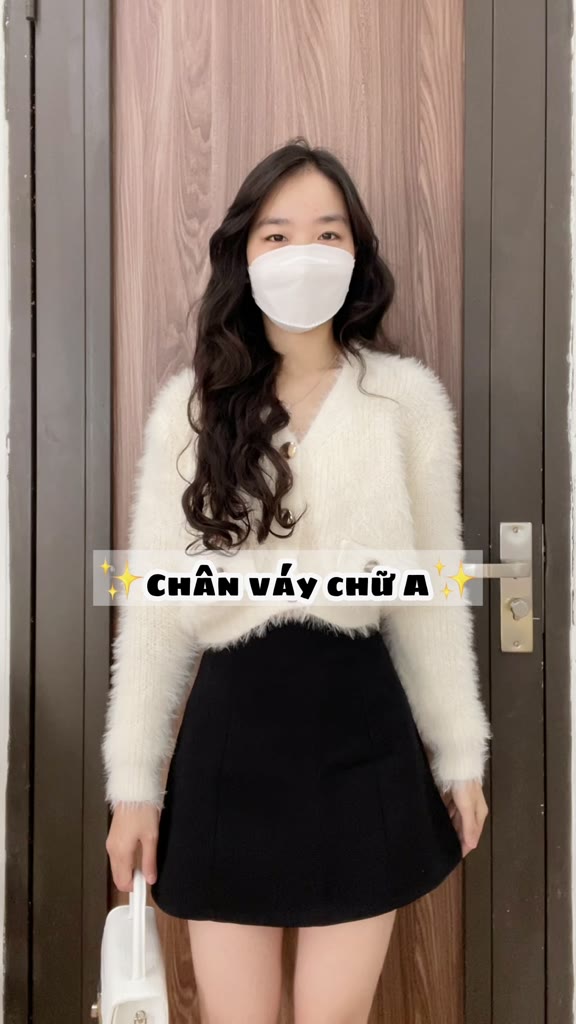 Chân váy A ngắn lưng cao dáng công sở ôm xòe - Chân váy chữ A cạp liền có quần trong M089 | BigBuy360 - bigbuy360.vn