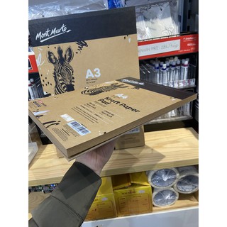 Sổ Mont Marte Kraft Paper nâu dạng Pad (size A4, A3)