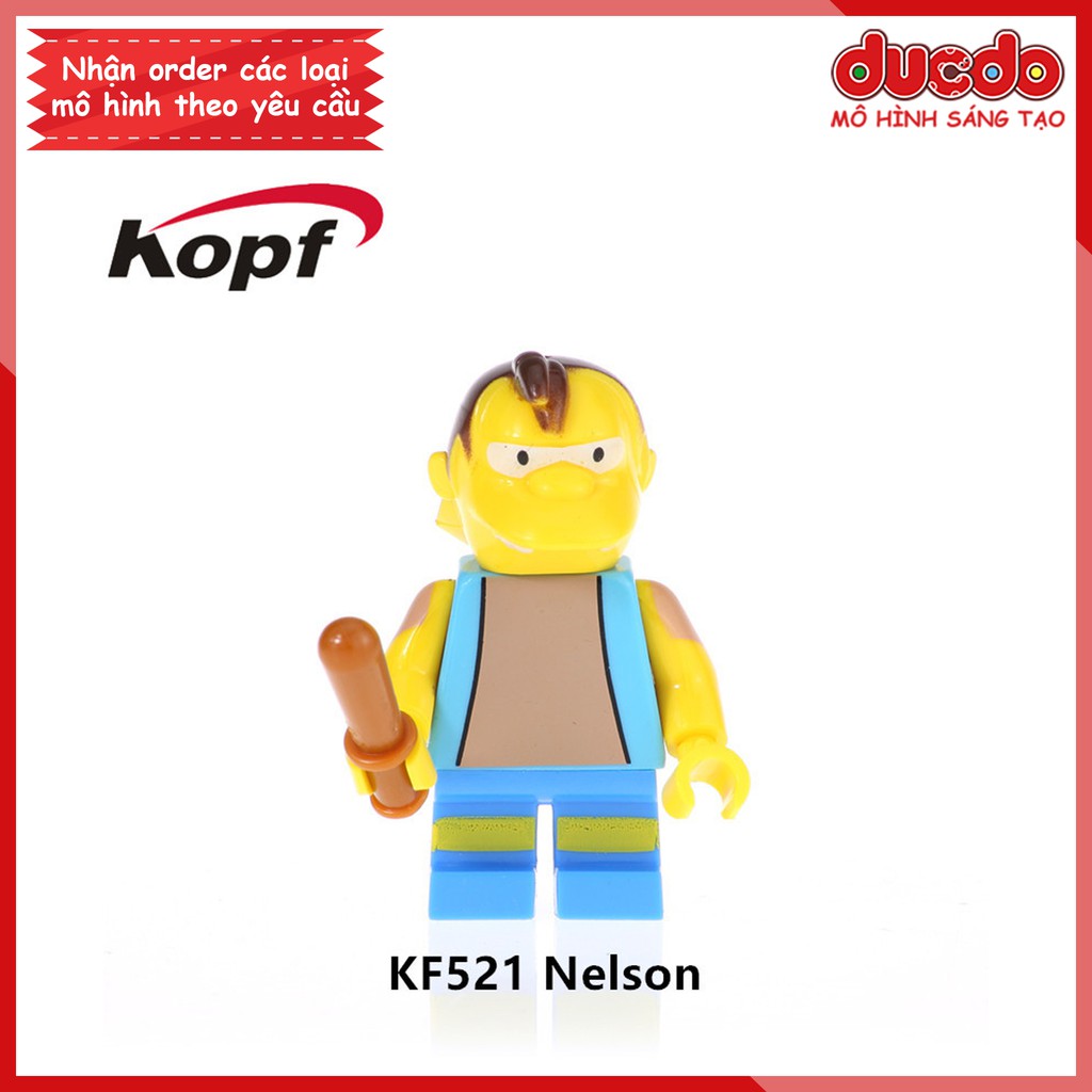 Minifigures các nhân vật Gia đình Simpson mới nhất - Đồ chơi Lắp ghép Mini The Simpson KF6039 Mô hình