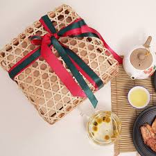 Hộp tre hình vuông