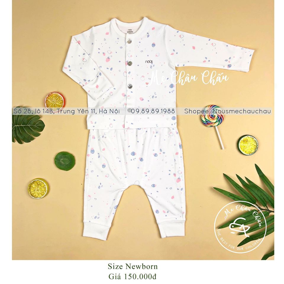 Bộ cài thẳng newborn