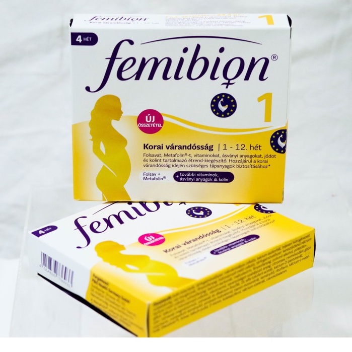 Femibion 1 sản xuất tại Đức dùng cho giai đoạn từ 0-12w của thai kỳ