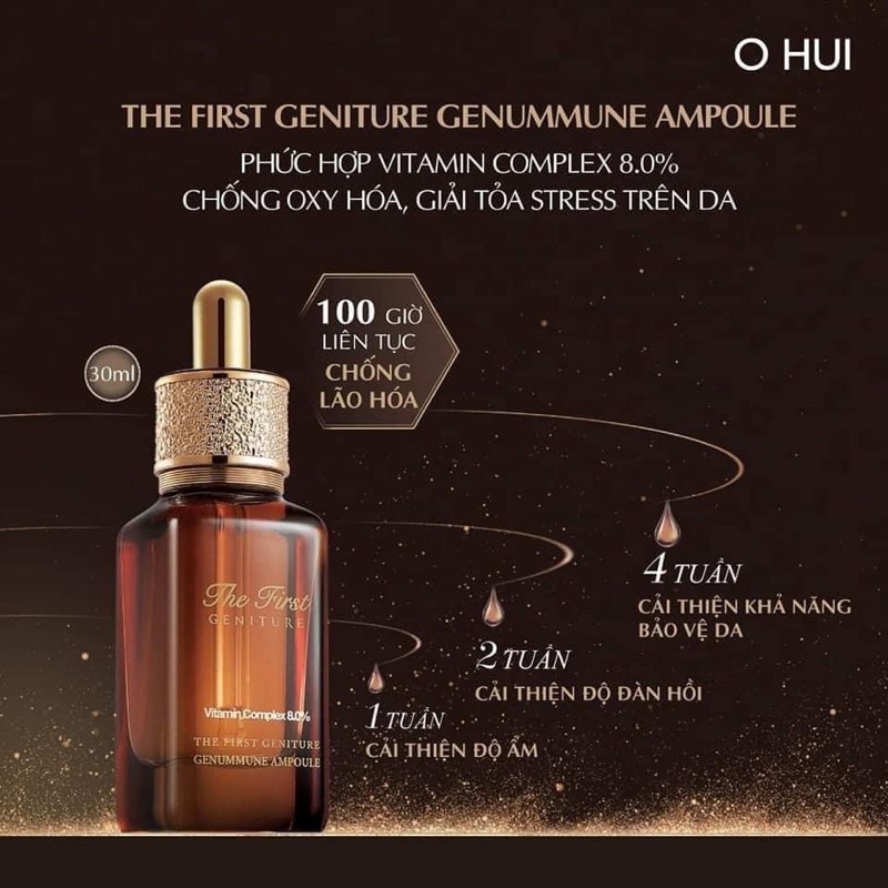 Chai Tinh chất chống oxy hoá vitamin C Ohui The First 10ml